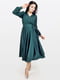 Шелковое зеленое платье макси | 6874002 | фото 2
