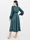 Шелковое зеленое платье макси | 6874002 | фото 3