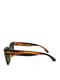 Сонцезахисні окуляри в коричнево-бурштиновій оправі | 6866092 | фото 3