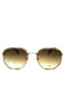 Сонцезахисні окуляри в золотистій оправі | 6866097 | фото 3