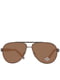 Сонцезахисні окуляри в коричневій матовій оправі | 6866112