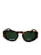 Сонцезахисні окуляри в коричнево-бурштиновій оправі | 6866090 | фото 3