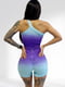 Костюм для фітнесу фіолетовий градієнт: топ та шорти | 6874169 | фото 2