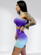 Костюм для фітнесу фіолетовий градієнт: топ та шорти | 6874169 | фото 4