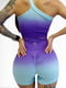 Костюм для фітнесу фіолетовий градієнт: топ та шорти | 6874169 | фото 5