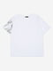 Бавовняна футболка біла з принтом | 6872175
