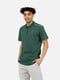Бавовняна зелена футболка-поло в смужку | 6872358 | фото 2