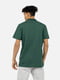 Бавовняна зелена футболка-поло в смужку | 6872358 | фото 4