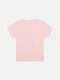 Рожева бавовняна футболка з коротким рукавом і принтом | 6872380 | фото 3