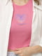 Рожева бавовняна футболка з коротким рукавом і принтом | 6872473 | фото 3