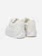 Шкіряні комбіновані кросівки білого кольору на товстій підошві | 6872626 | фото 4