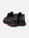 Текстильні чорні кросівки на шнурівці та липучці | 6872692 | фото 4