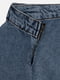 Блакитна джинсова спідниця форми трапеції | 6872832 | фото 2