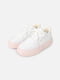 Комбіновані білі кросівки на рожевій підошві | 6872854 | фото 3
