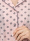 Піжама рожева в горошок: сорочка та штани | 6872930 | фото 4