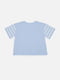 Бавовняна футболка блакитна з принтом | 6872997 | фото 3