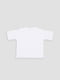 Бавовняна футболка біла з принтом | 6873002 | фото 3