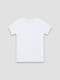Біла бавовняна футболка з принтом і коротким рукавом | 6873013 | фото 3