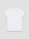 Біла бавовняна футболка з принтом і коротким рукавом | 6873017 | фото 3