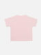Рожева бавовняна футболка з коротким рукавом і принтом | 6873033 | фото 3