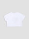 Біла бавовняна футболка з принтом і коротким рукавом | 6873052 | фото 3