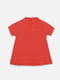 Бавовняна футболка коралового кольору з рюшами | 6873062 | фото 3