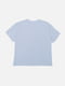 Блакитна бавовняна футболка з коротким рукавом | 6873088 | фото 2