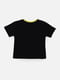 Чорна бавовняна футболка з принтом і коротким рукавом | 6873093 | фото 3