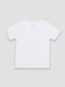 Біла бавовняна футболка з принтом і коротким рукавом | 6873101 | фото 3