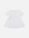 Сукня з коротким рукавом біла | 6873151 | фото 2