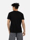 Чорна бавовняна футболка з принтом і коротким рукавом | 6873231 | фото 3