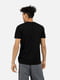 Чорна бавовняна футболка з принтом і коротким рукавом | 6873232 | фото 3