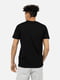 Чорна бавовняна футболка з принтом і коротким рукавом | 6873235 | фото 3