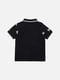 Бавовняна чорна футболка-поло з принтом | 6873237 | фото 2