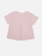 Бавовняна футболка рожева з принтом | 6873383 | фото 3