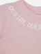 Бавовняна футболка рожева з принтом | 6873384 | фото 2