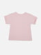Бавовняна футболка рожева з принтом | 6873384 | фото 3