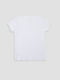 Біла бавовняна футболка з принтом і коротким рукавом | 6873393 | фото 3