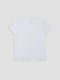 Біла бавовняна футболка з принтом і коротким рукавом | 6873395 | фото 3