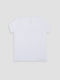 Біла бавовняна футболка з принтом і коротким рукавом | 6873397 | фото 3
