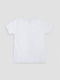 Біла бавовняна футболка з принтом і коротким рукавом | 6873408 | фото 3