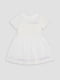 Сукня з коротким рукавом молочна | 6873414