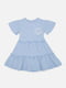 Сукня з коротким рукавом синя | 6873416