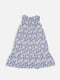 Сукня з коротким рукавом бузкова з принтом | 6873561 | фото 3