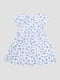 Розкльошена біло-блакитна сукня в квітковий принт | 6873566 | фото 3