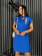Чудова лляна синя сукня з дизайнерською вишивкою | 6874256 | фото 3