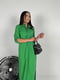 Зелена літня повсякденна сукня з льону | 6874266 | фото 3