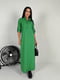 Зелена літня повсякденна сукня з льону | 6874266 | фото 5