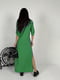 Зелена літня повсякденна сукня з льону | 6874266 | фото 8