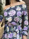 Літня ніжна сукня максі сливового кольору у квітковий принт | 6874274 | фото 6